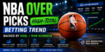 NBA over picks high total betting trend backed by SDQL and Raw Numbers
