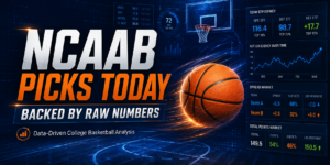 NCAAB picks today backed by Raw Numbers and SDQL betting systems