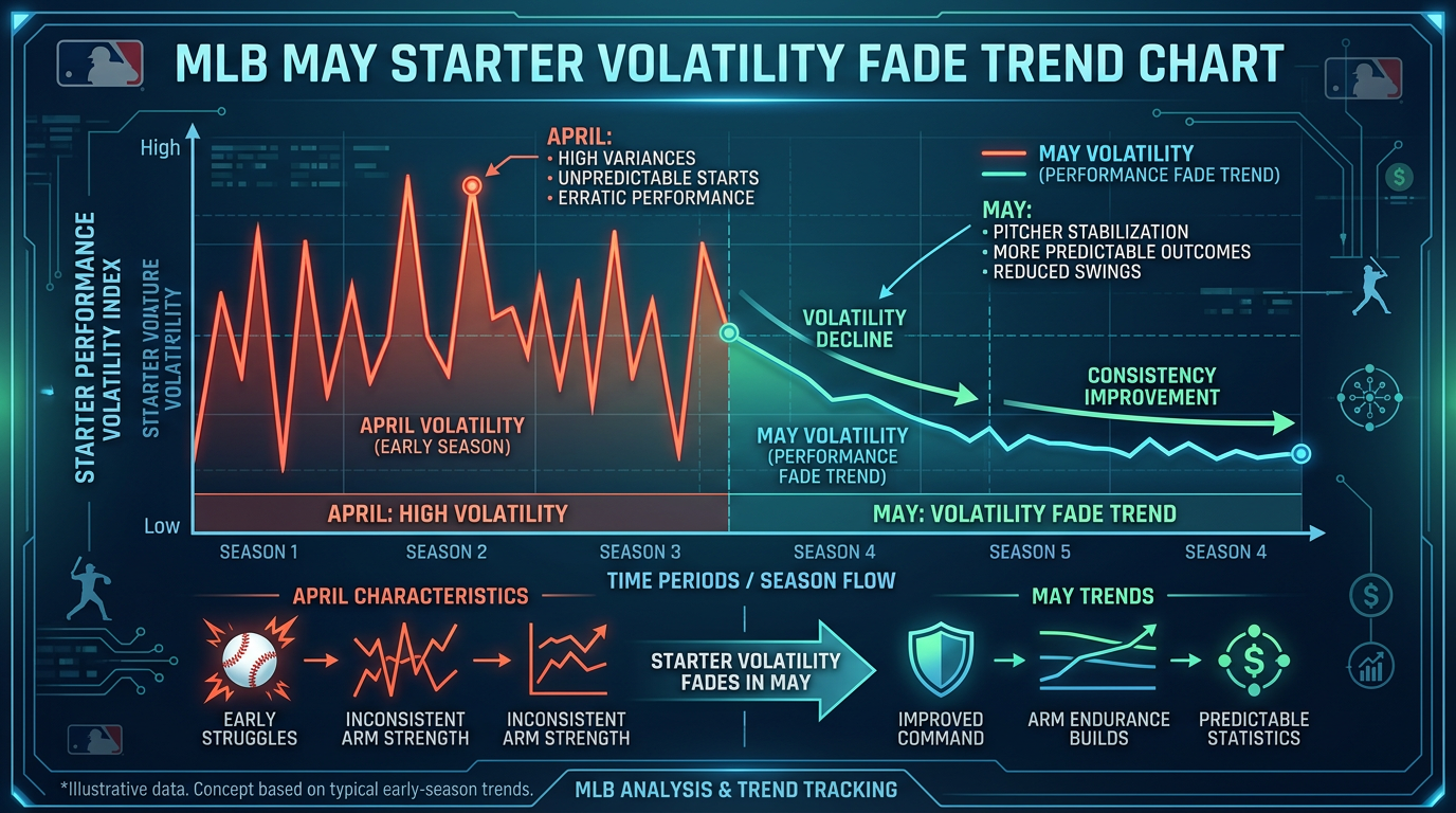 MLB May run line trend starter volatility fade system