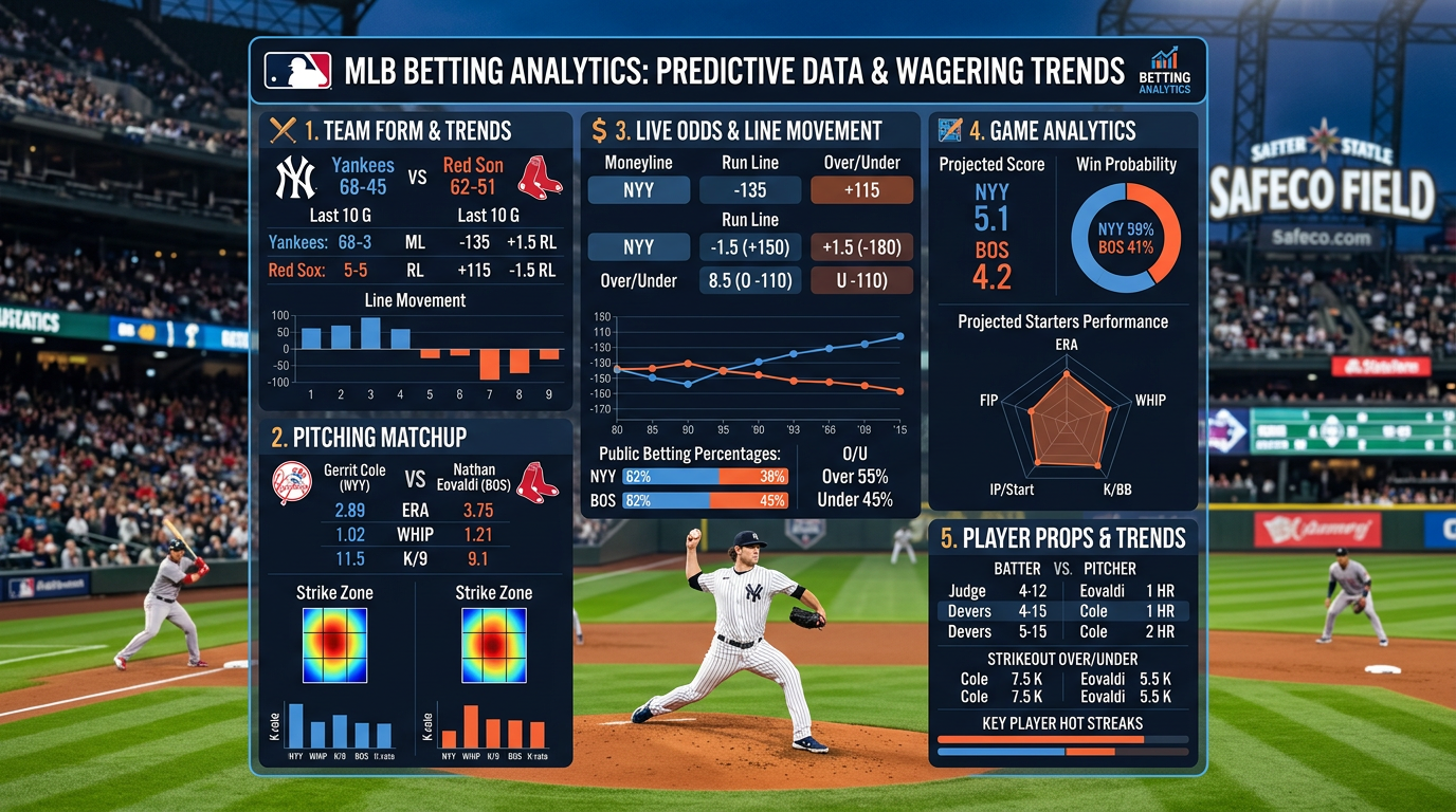 MLB low-win Under trend showing SDQL betting data, Under record, ROI, and starter workload filters